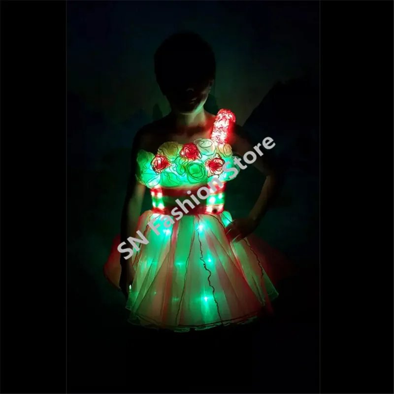 Полноцветные светодиодные костюмы для свадебного платья программируемый