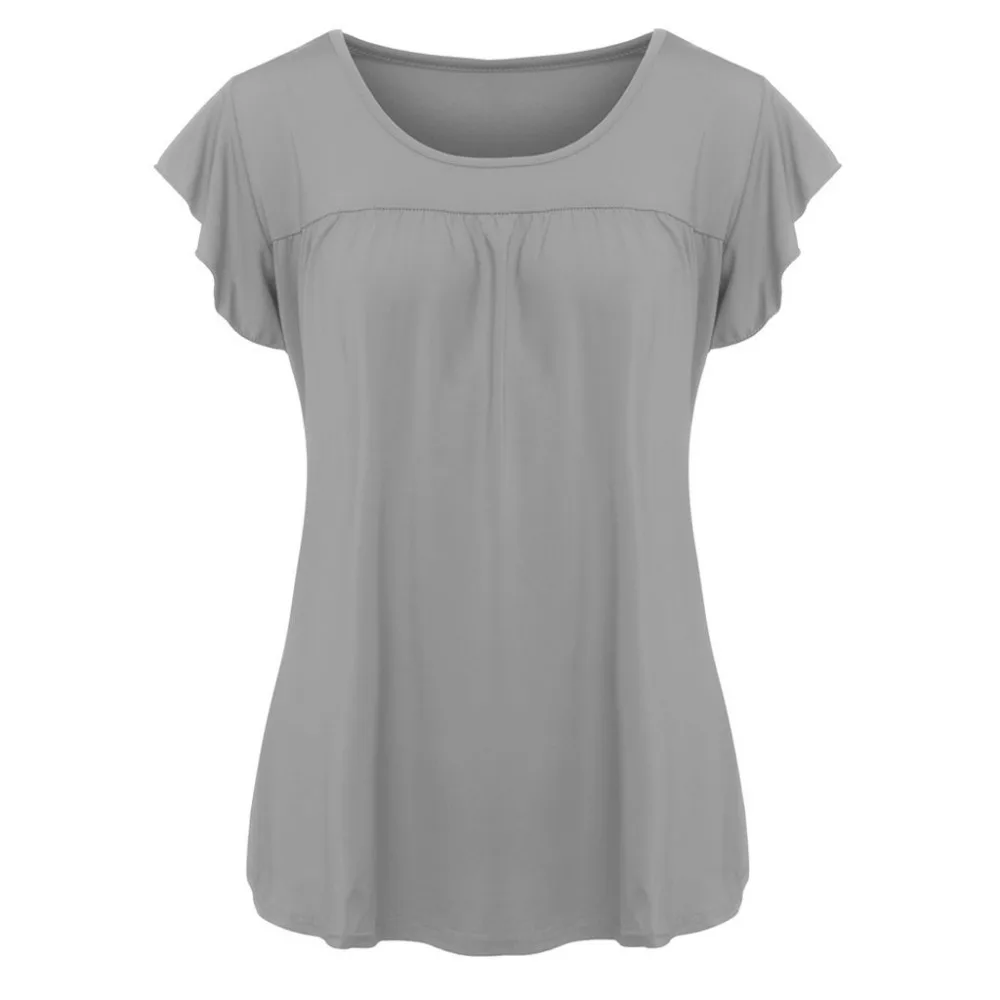 Повседневные женские блузки однотонные свободная женская рубашка с круглым