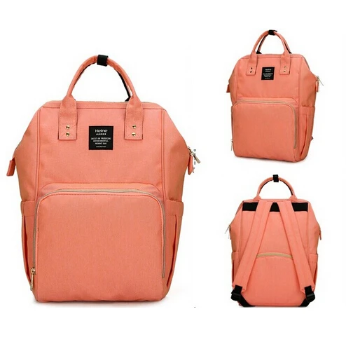 Heine polyester baby diaper bag nappy changing mummy dad nursing zipper travel backpack waterproof maternity stroller organizer | Мать и