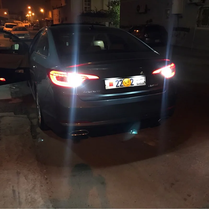 2 шт. Автомобильные светодиодные фонари T15 W16W для Hyundai Solaris Tucson IX35 Santa Fe Veloster IX20 IX55
