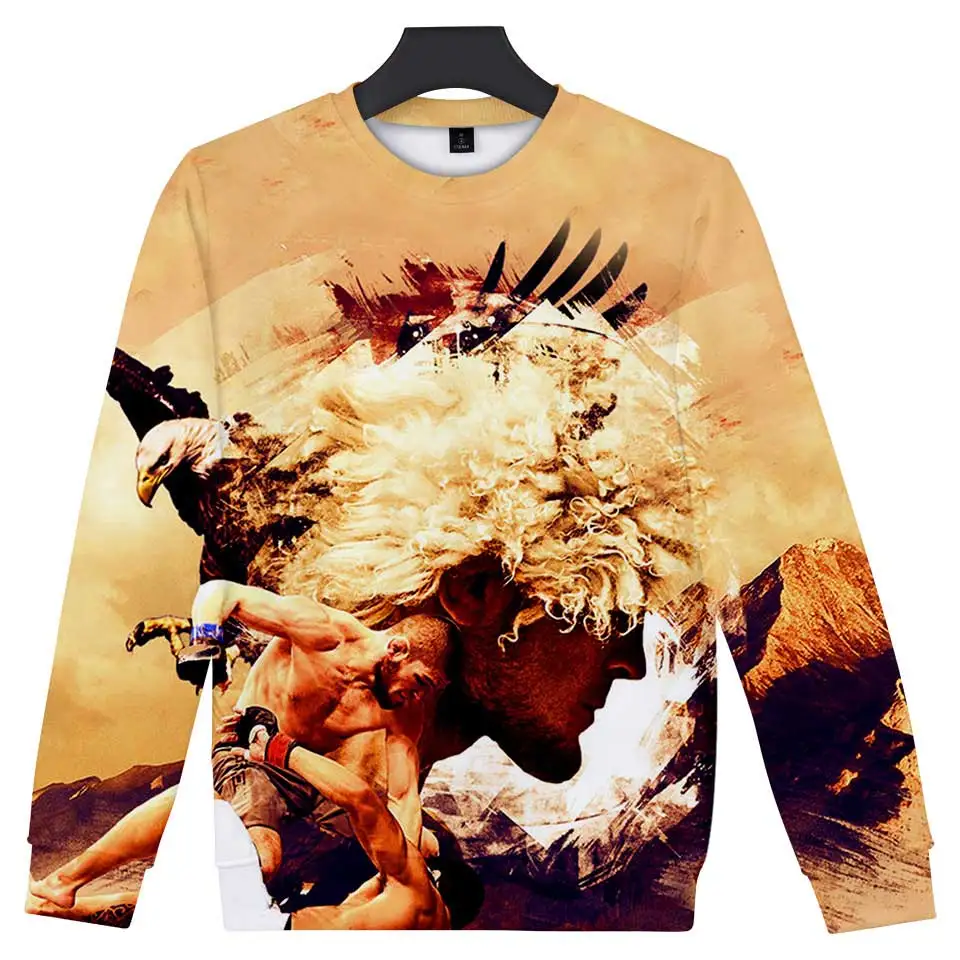 Супернова Хабиб нурмагомедов 3D Печатный теплый флисовый Забавный свитшот с