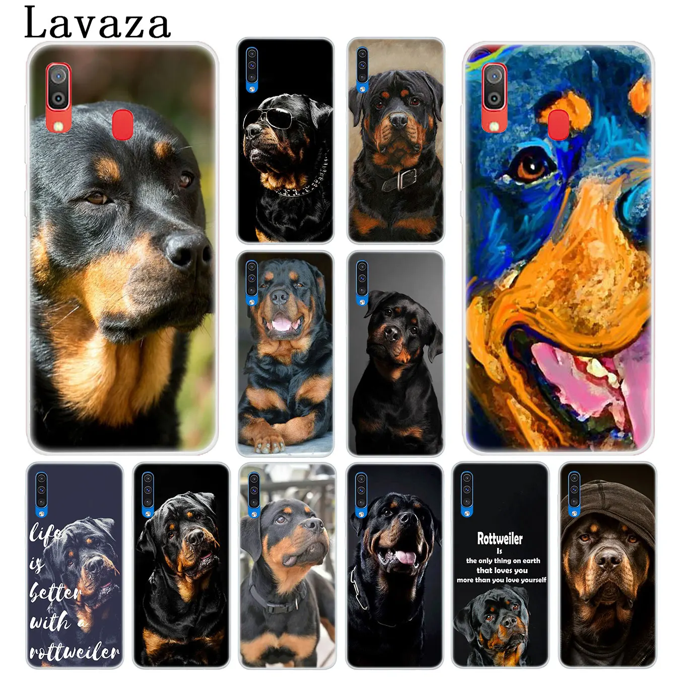 Милый жесткий чехол для телефона Lavaza Rottweiler Dog Samsung Galaxy A20E M40 M30 M20 M10 A10 A20 A30 A40 A50 A60 A70 S