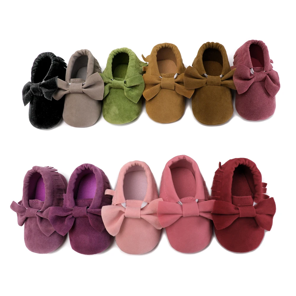 Для новорожденных обувь Prewalk Повседневное-мокасины на мягкой подошве из флока с