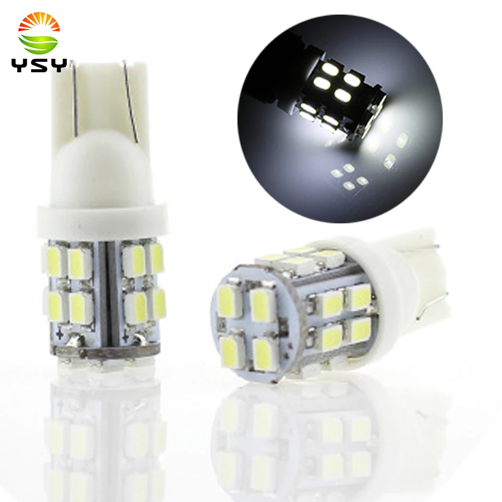 YSY T10 1206 20SMD 20 Led White Car Wedge Light W5W 194 168 Auto Vehicle License Plate Clearance Lamp Reading Truck Bulb DC 12V