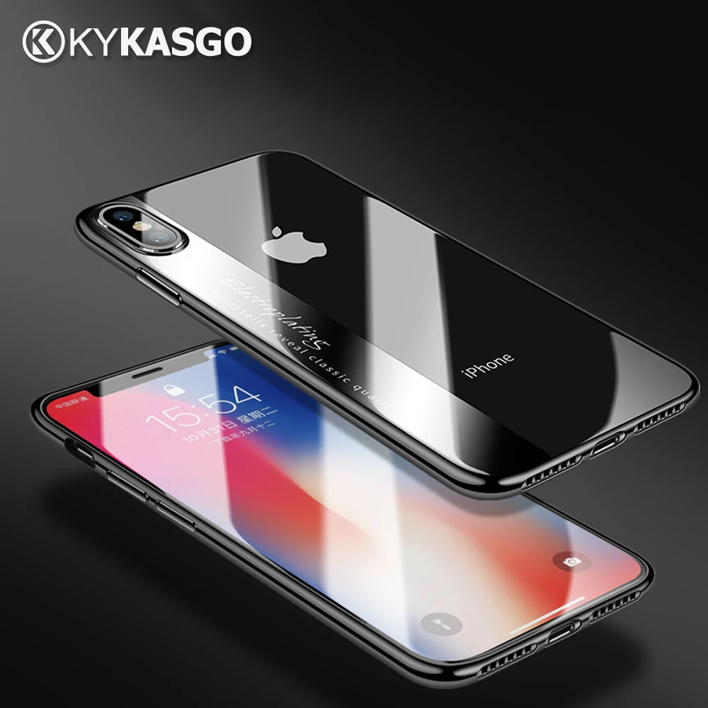 KYKASGO 2018 новые роскошные покрытые мягкие ТПУ чехлы для телефонов iPhone X 8 Plus 10 чехол