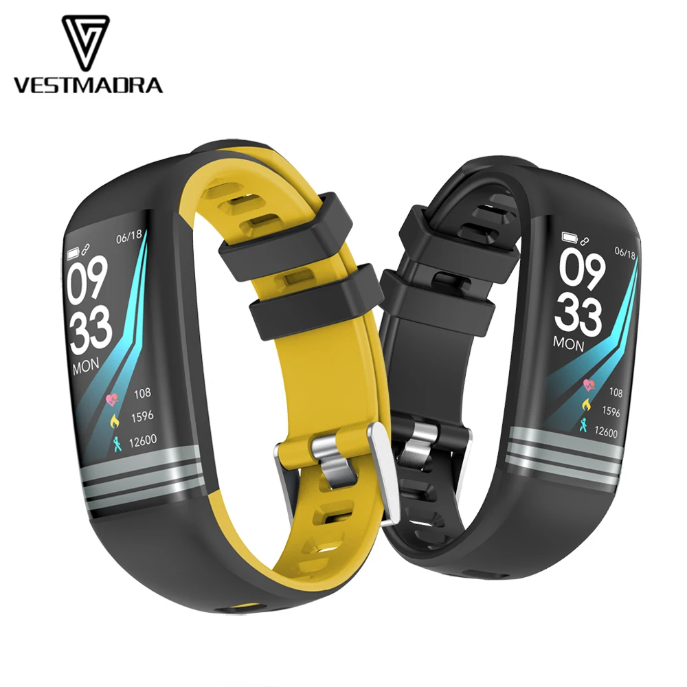 VESTMADRA умный фитнес-браслет IP67 Водонепроницаемый сердечный ритм кровяное давление кислородный монитор мульти спортивный режим фитнес-трекер