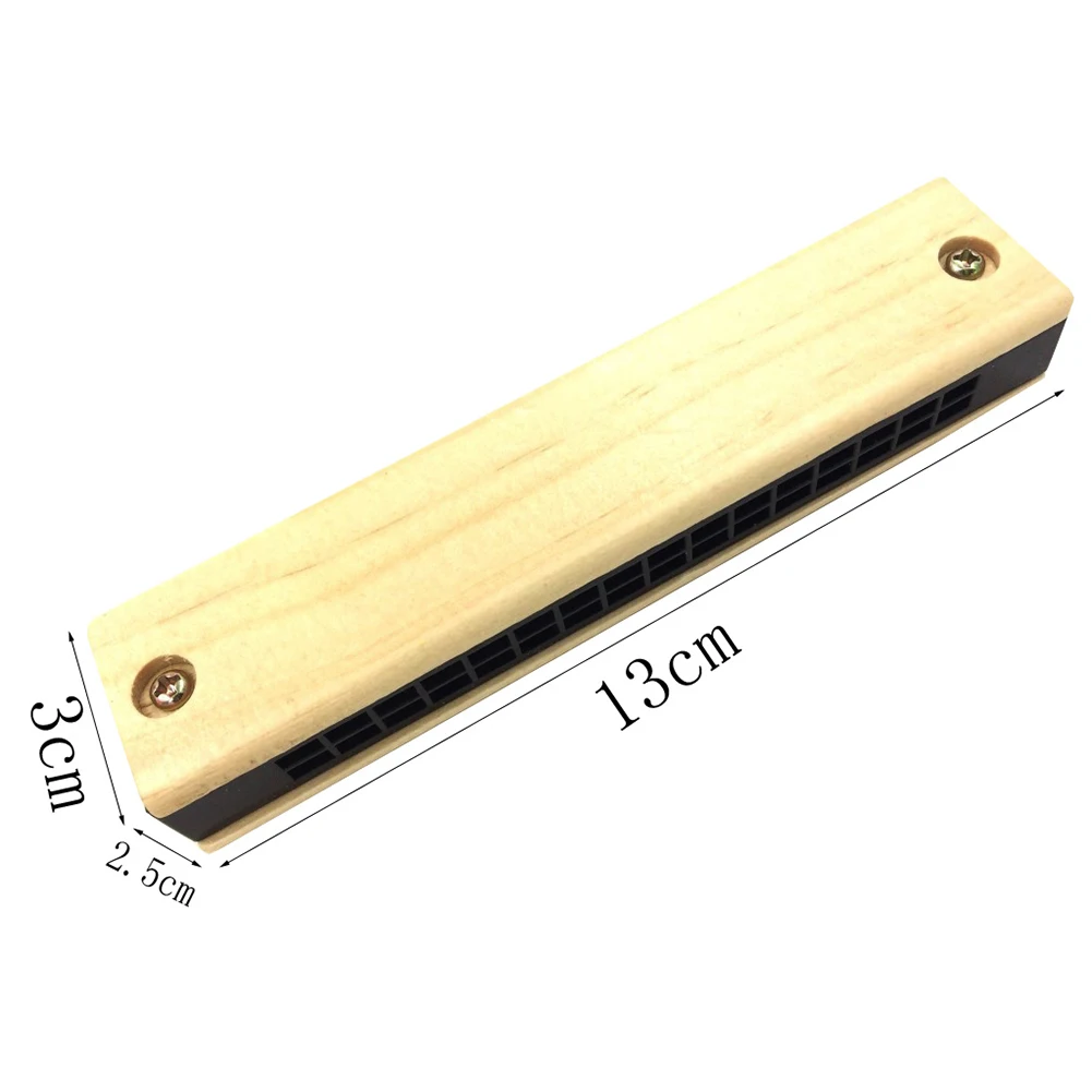 Portable Educational Musical Wooden Harmonica Instrument for Toy Kids Gift |
