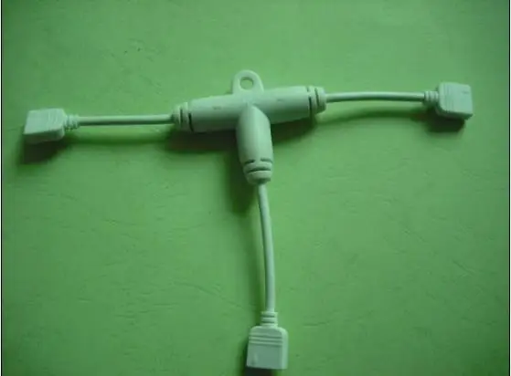 4 контактный женский Т образный разветвитель для RGB ленты|cable tv splitter|splitter tapsplitter rca |