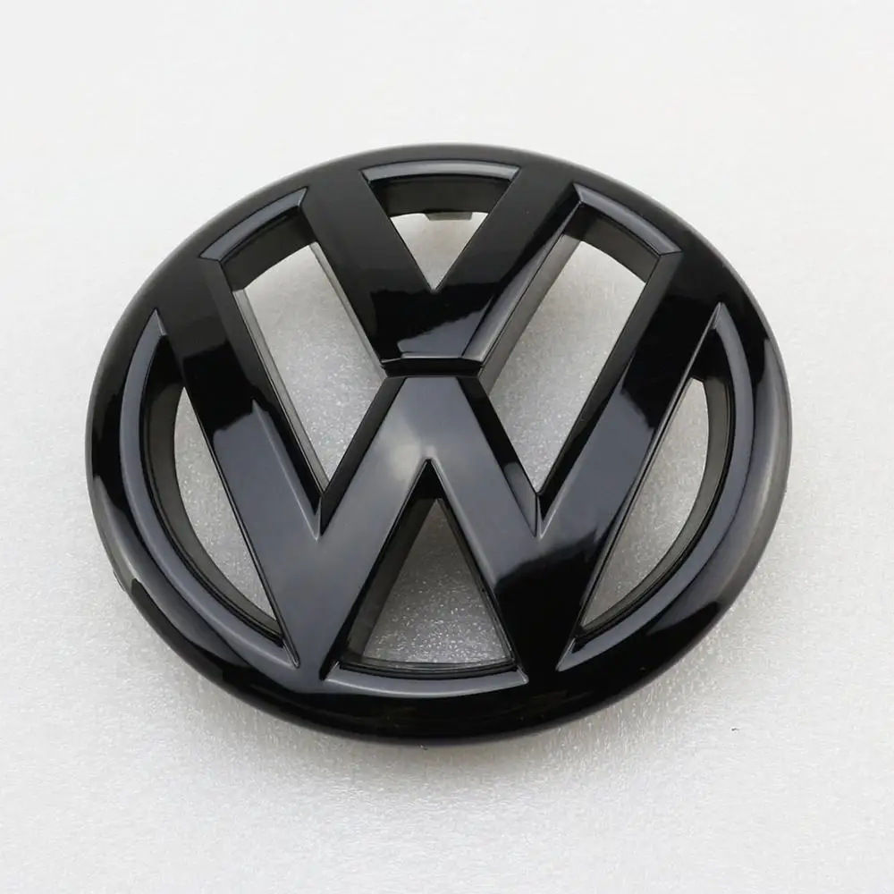 Глянцевая черная передняя решетка для гриля 130 мм Эмблема логотипа автомобиля