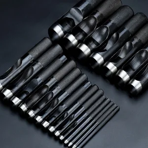 Перфоратор для кожи в немецком стиле, диаметр лезвия от 1 мм до 18 мм, перфоратор для рукоделия