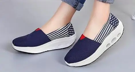 Повседневная Обувь платформы женщин обуви tonetm скайлар холст женская обувь