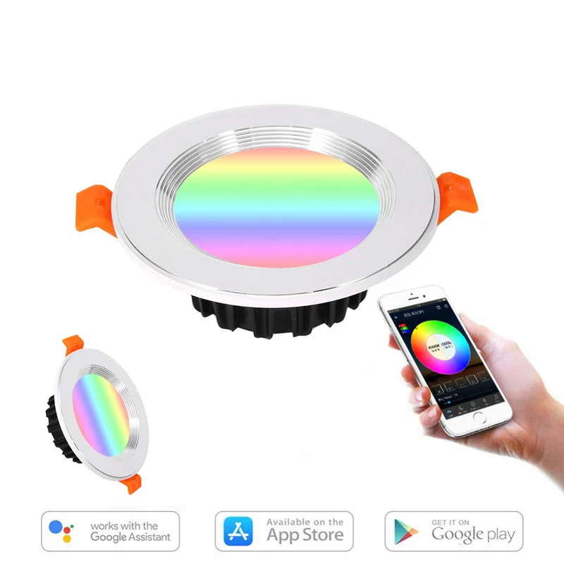 Умная Светодиодная лампа для дома Wifi RGB белая с функцией синхронизации