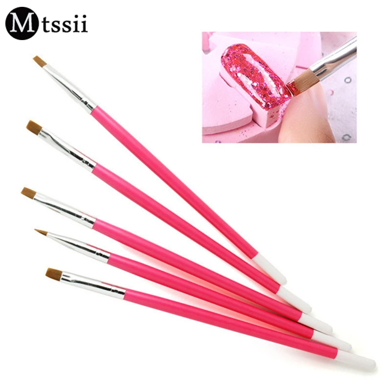 FOUR LILY 1 шт. УФ Гель лак для ногтей кисти рисования гель дизайна плоская кисть