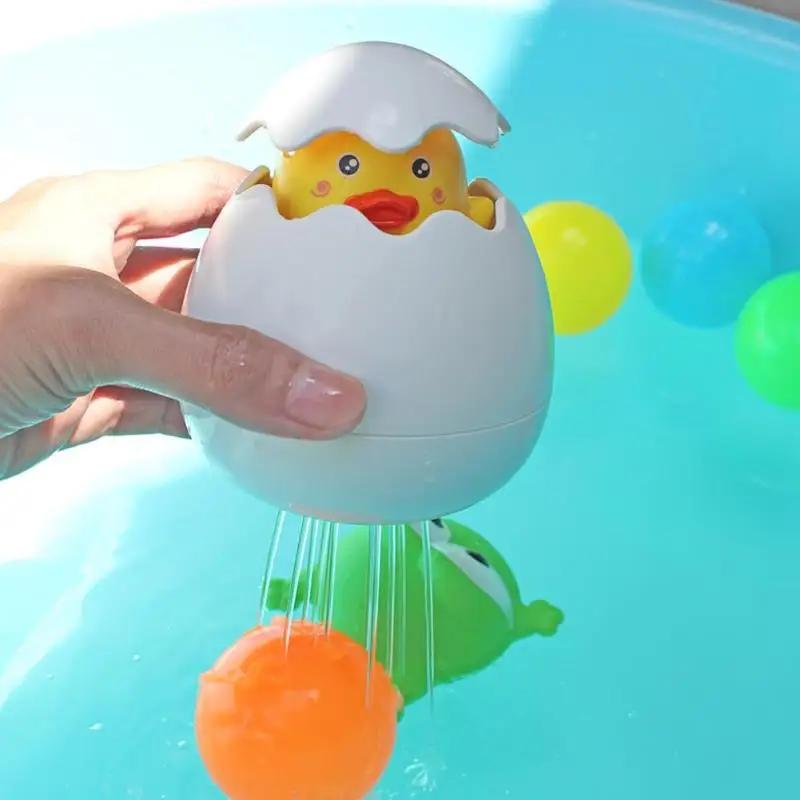 Детские милые утиный пингвин яйцо Куклы Игрушка Дети распыления воды спринклер
