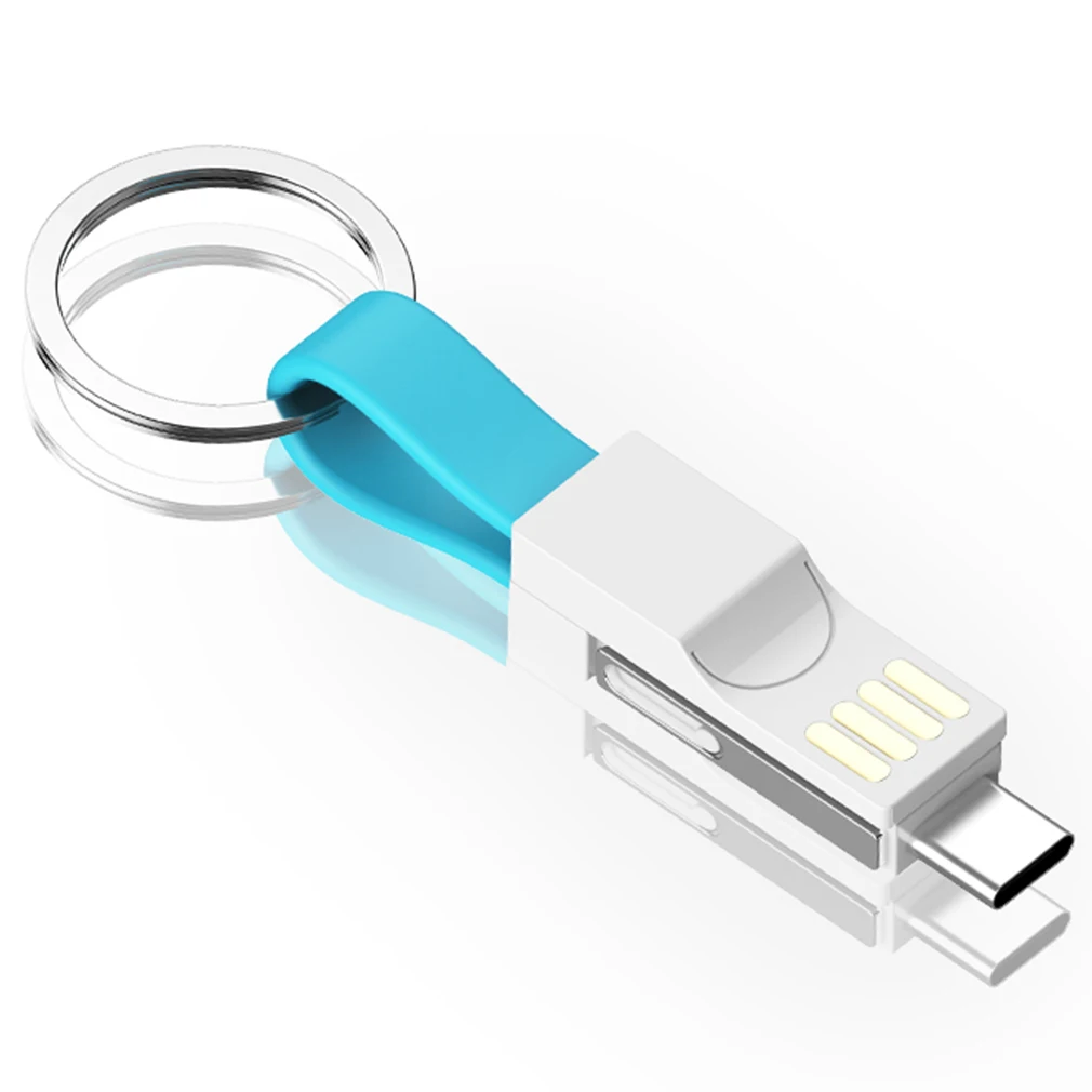 3 в 1 USB кабель портативное магнитное зарядное устройство для телефона брелок 2A