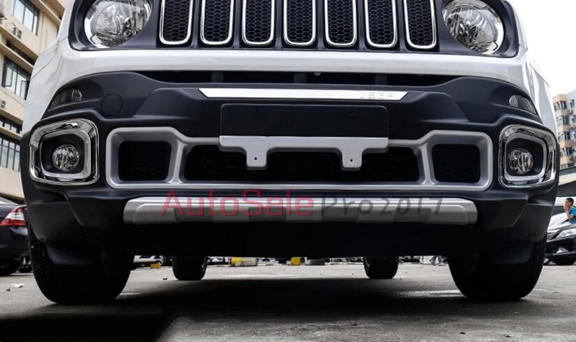 Для Jeep Renegade 2016 2017 ABS хром или углеродное волокно цвет пластик задний