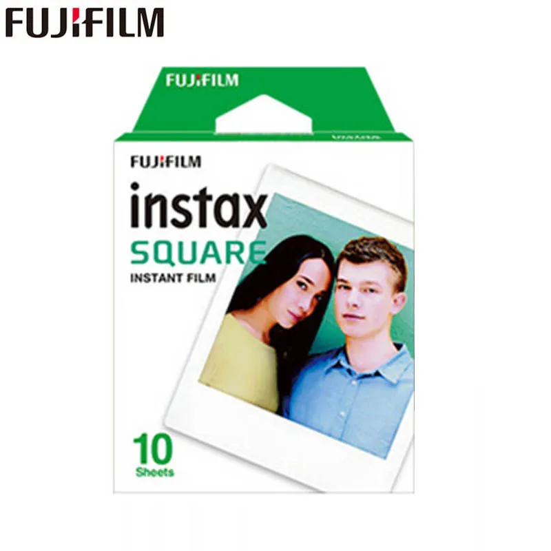 2018 Подлинная Fujifilm Instax 20 Лист квадратная пленка белая краевая фотобумага для