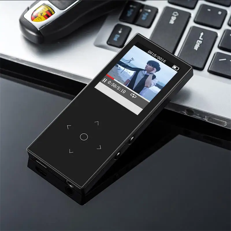 BENJIE K8 ультратонкий Bluetooth MP4 плеер с сенсорной кнопкой 8 гб музыкальный 1 дюймовый