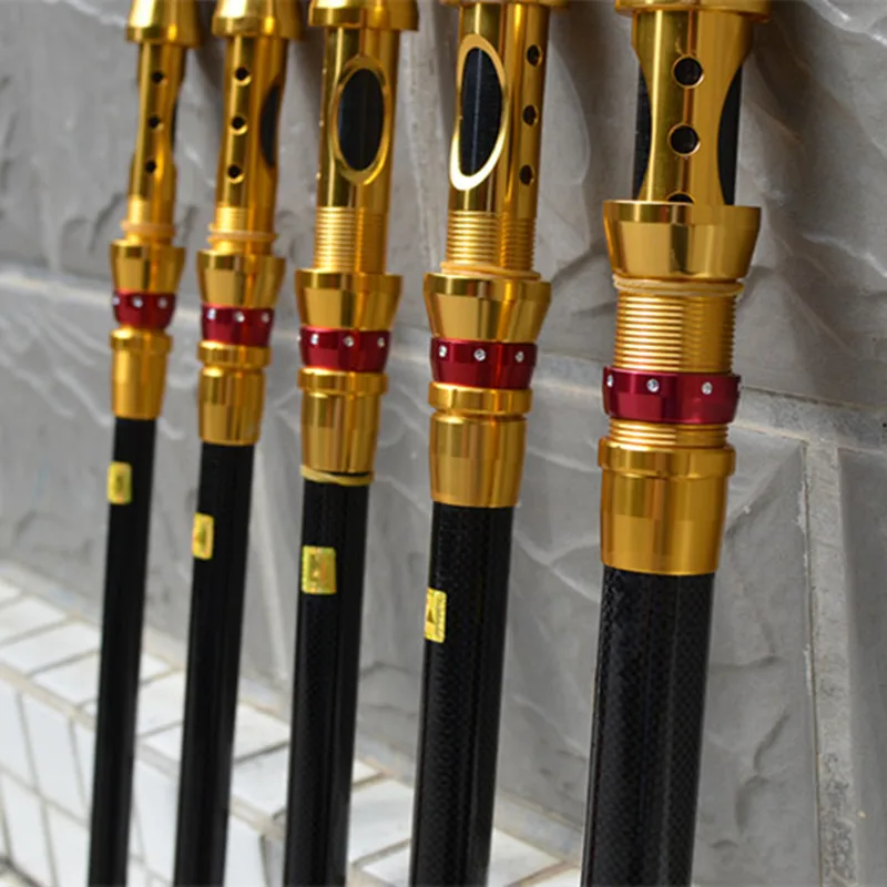 Портативная телескопическая углеродная катушка спиннинга Комбинированная