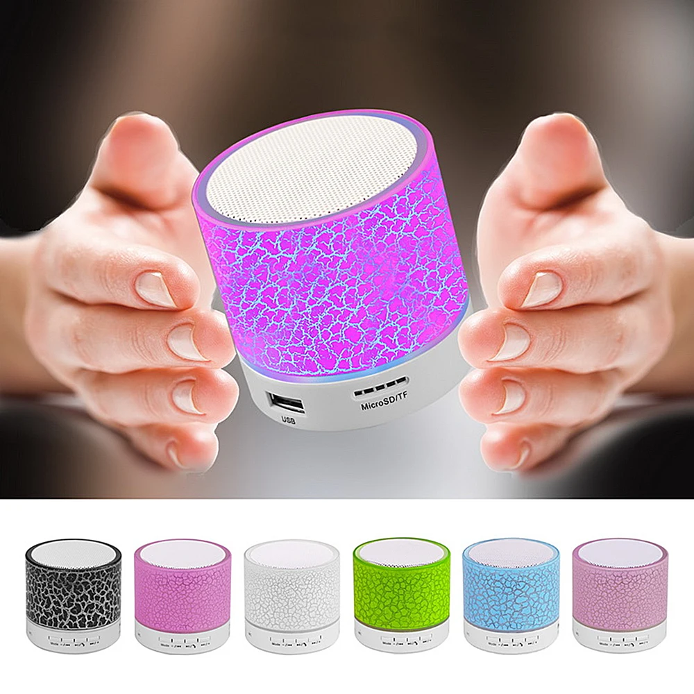 Беспроводной мини динамик Vapeonly A9 Bluetooth светодиодный со слотом для tf карты громкой