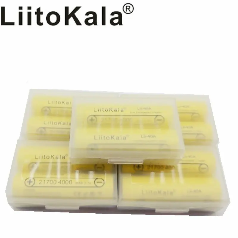 Литий ионный аккумулятор Liitokala 21700 коэффициент разряда 3 7 мАч мощность 4000 в