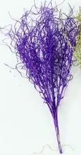 purple Gilded Grass 46 см длинные искусственные растения, имитация позолоченной травы, рождественские украшения, блестящие искусственные цветы для украшения дома - Цвет: purple Gilded Grass