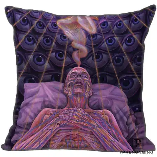 Лучшая Заказная Alex_Grey-Artists(1) Наволочка на подушку, спальня квадратная Наволочка на молнии(с одной стороны)#190404-01-52 - Цвет: Pillowcase
