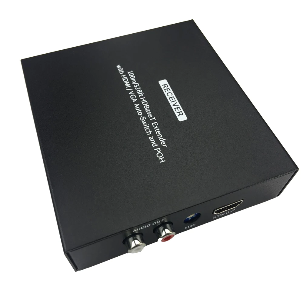 Hdmatters VGA HDMI удлинитель HDBaseT аудио экстрактор VGA HDMI 2-в-1 входов Poh Мощность до 100 м