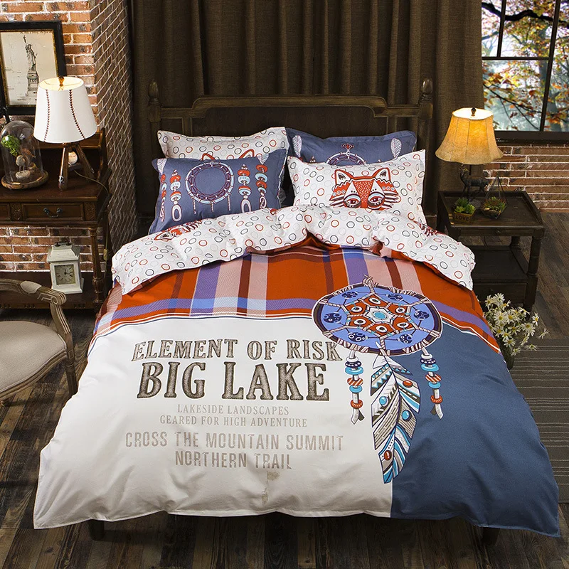 Пододеяльник устанавливает зима утолщенной шлифования стекались мультфильм