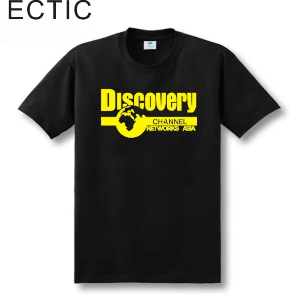 ECTIC, новая мода, Национальный geographic discovery channel networks asia sitcoms, Мужская футболка с коротким рукавом - Цвет: Черный