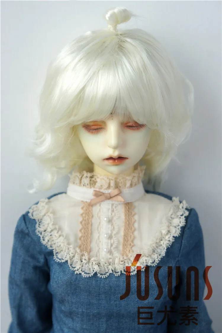 8-9inch Ice Cream JD375 1/4 1/3 модный волнистый синтетический мохер Размер 7-8 дюймов Размер 8-9 дюймов и размер 9-10 дюймов BJD кукольные парики кукольные аксессуары на продажу - Цвет: 8-9inch Ice Cream