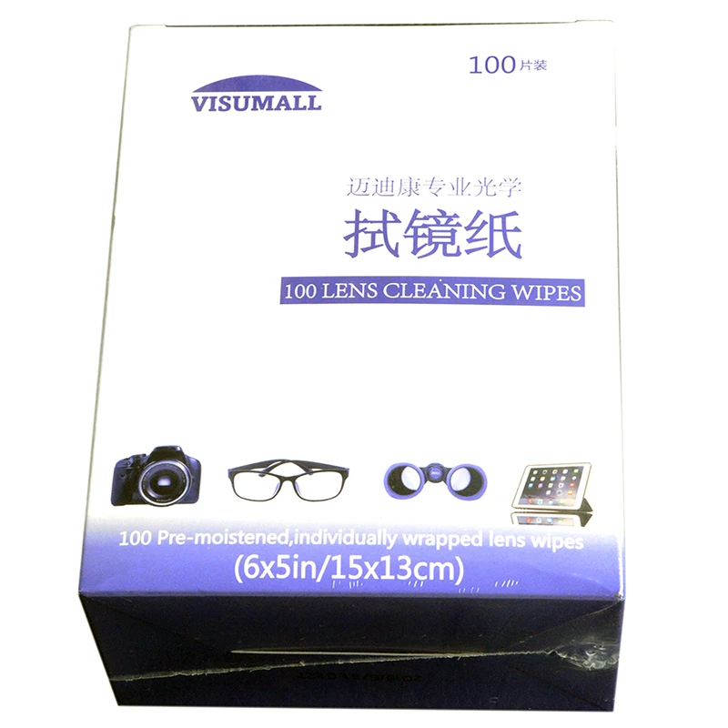 Предварительно увлажненные салфетки для очистки линз очков солнцезащитные очки