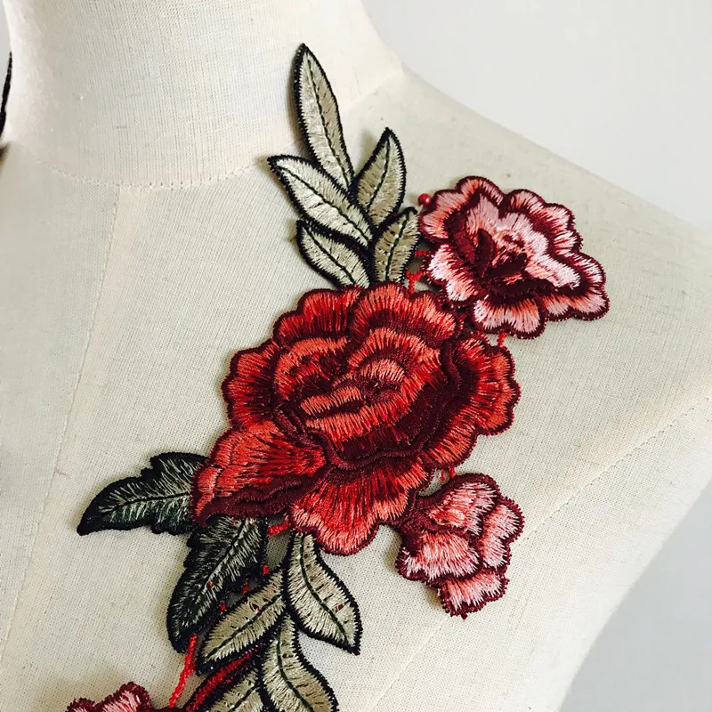 Модные цветочные патчи для одежды аппликация вышивка цветок Parches Bordados Флорес