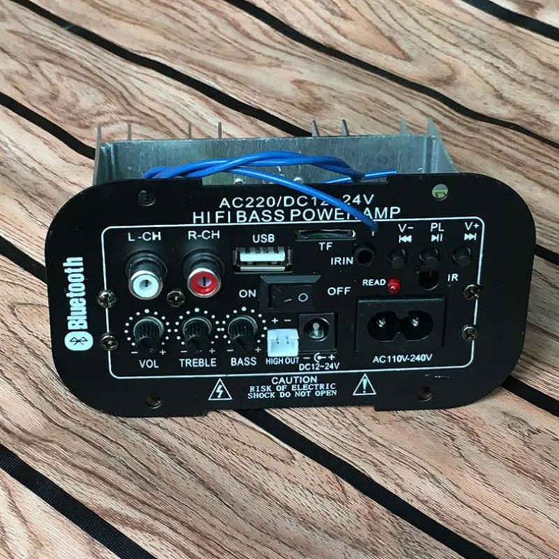Автомобильная аудио усилительная плата Bluetooth 60 Вт 12 в 24 В 220 В Авто Колонка для домашнего кинотеатра усилители доска Push 5 дюймов громкий динамик s