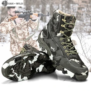 Мужские армейские ботинки, камуфляжные, водонепроницаемые, на весну и осень