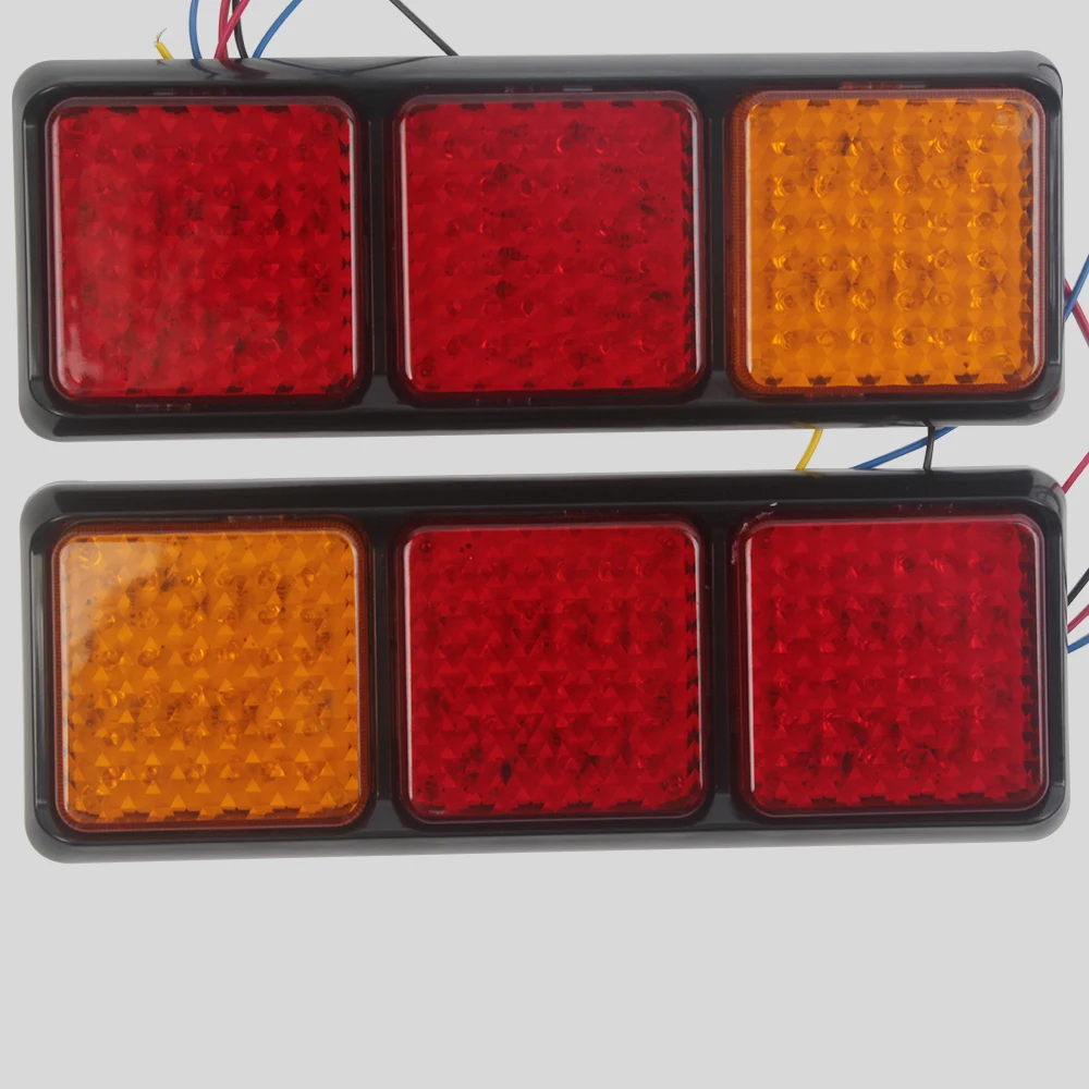 2 шт. 108LED Пластик автомобиля задние фонари 12V грузовик с прицепом стоп-сигнал