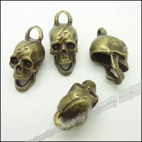 Винтажные Подвески 20 шт. подвеска в виде черепа античная бронза цинковый сплав