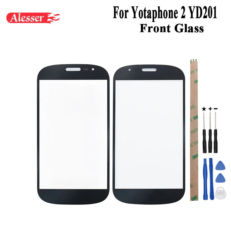 Алессер для Yotaphone 2 YD201 Внешний стеклянный объектив Запасные части сенсорный
