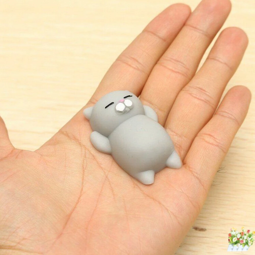 Mochi милый Сжимаемый снятие стресса для женских ремней кошка сжимаемая забавная