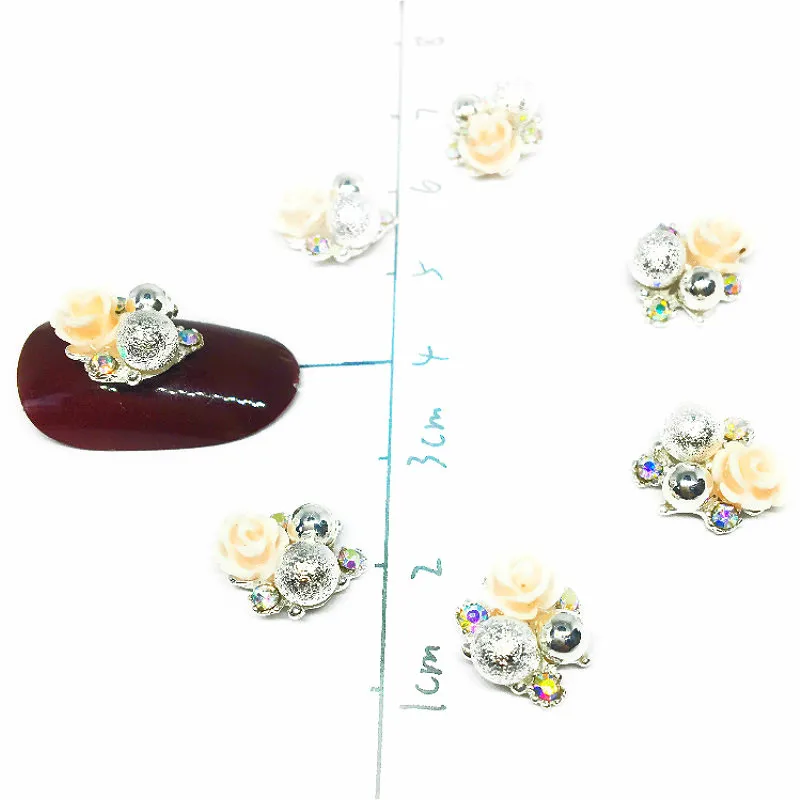 5 шт. серебряные украшения для ногтей в виде крыльев бабочки | Красота и здоровье