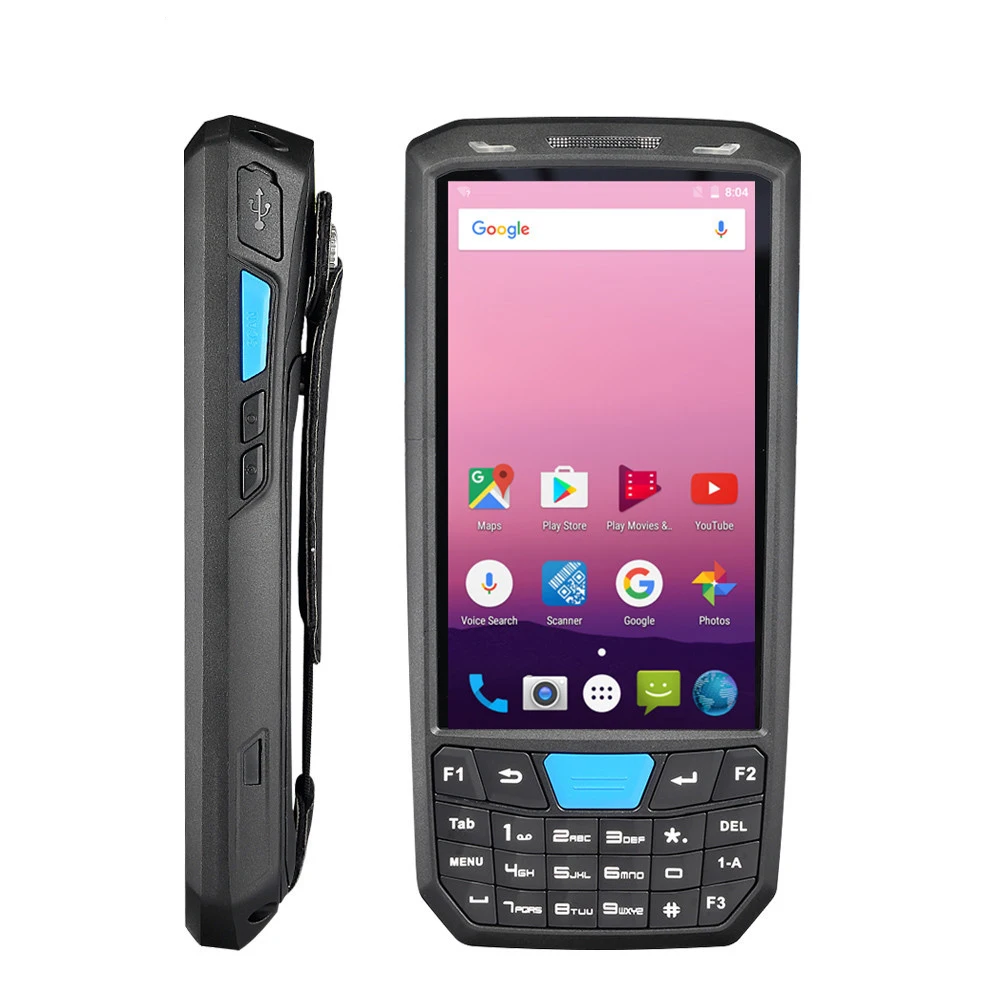 Портативный 4G Android 7 0 PDA 1D/2D Honeywell считыватель штрих кодов 4 5 дюймов HD сенсорный