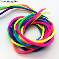 1 pair round rainbow shoelaces canvas athletic shoelace sport sneaker shoe laces strings 100cm120cm