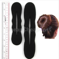 hot sale new fashion 12pc hair styling magic sponge clip foam bun curler hairstyle twist maker tool braider accessories