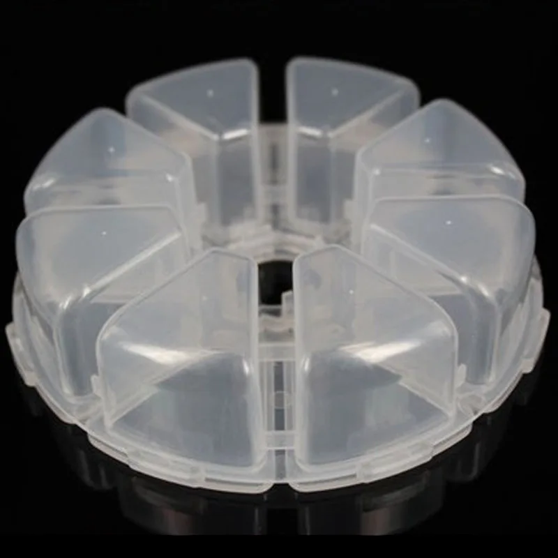 Прозрачная пластиковая шкатулка для хранения ювелирных изделий с 8