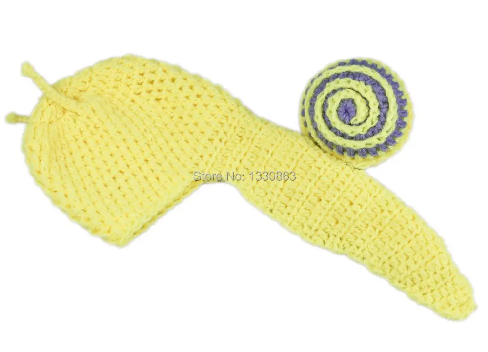 NEW Toddler Baby set Beanie Costume Animal Sweet Snail Hats Caps Sets Taking Photography Props Knit Crochet DEG |