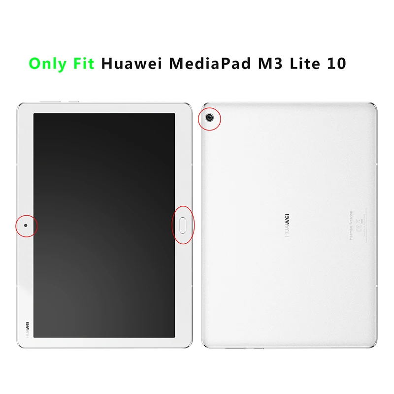 Для huawei MediaPad M3 Lite 10 1 дюймов Чехол BAH W09 AL00 L09 принципиально 3D узор из искусственной