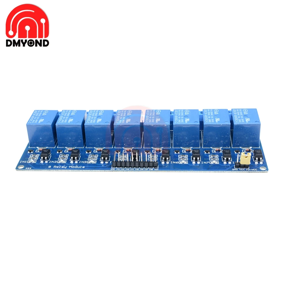 Модуль платы реле постоянного тока 5 в 8 каналов модуль для оптопары Arduino