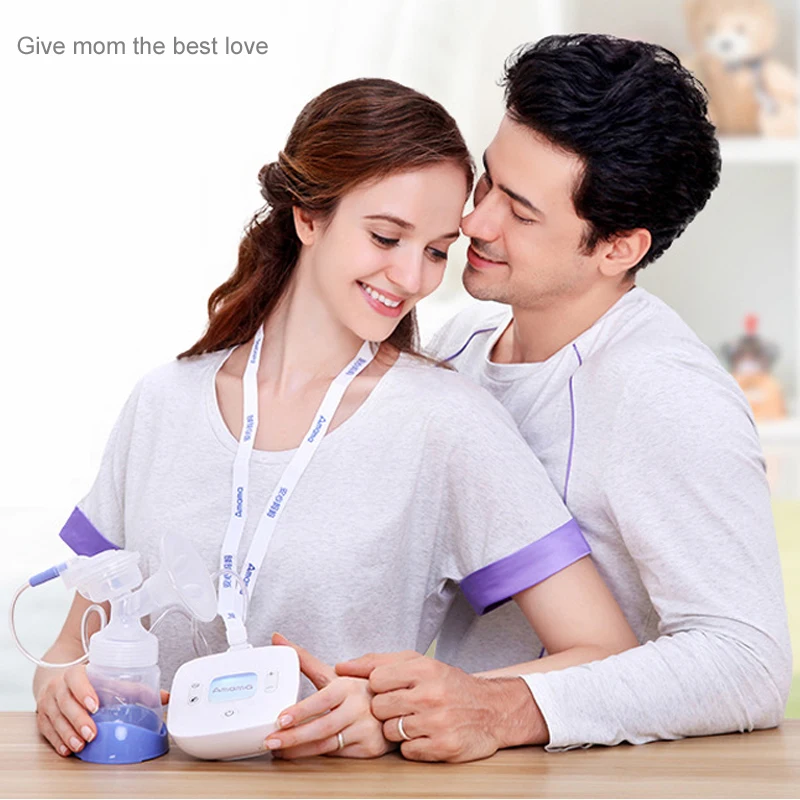 Amama baby smart lcd USB Электрический молокоотсос ультра-тихий портативный молокоотсос с 9 регулируемые уровни всасывания