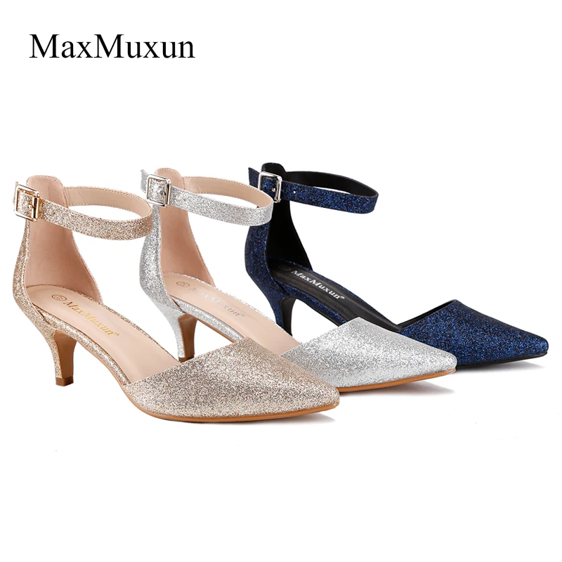 

MaxMuxun New Fashion Delicate Sweet High Heel Shoes Hollow PointedPointed Toe Women Pumps Dress Wedding tenis feminino Shoes