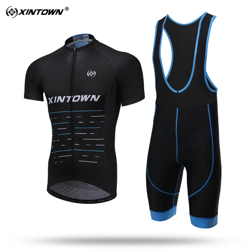 XINTOWN/дышащие комплекты одежды для велоспорта с коротким рукавом и защитой от пота